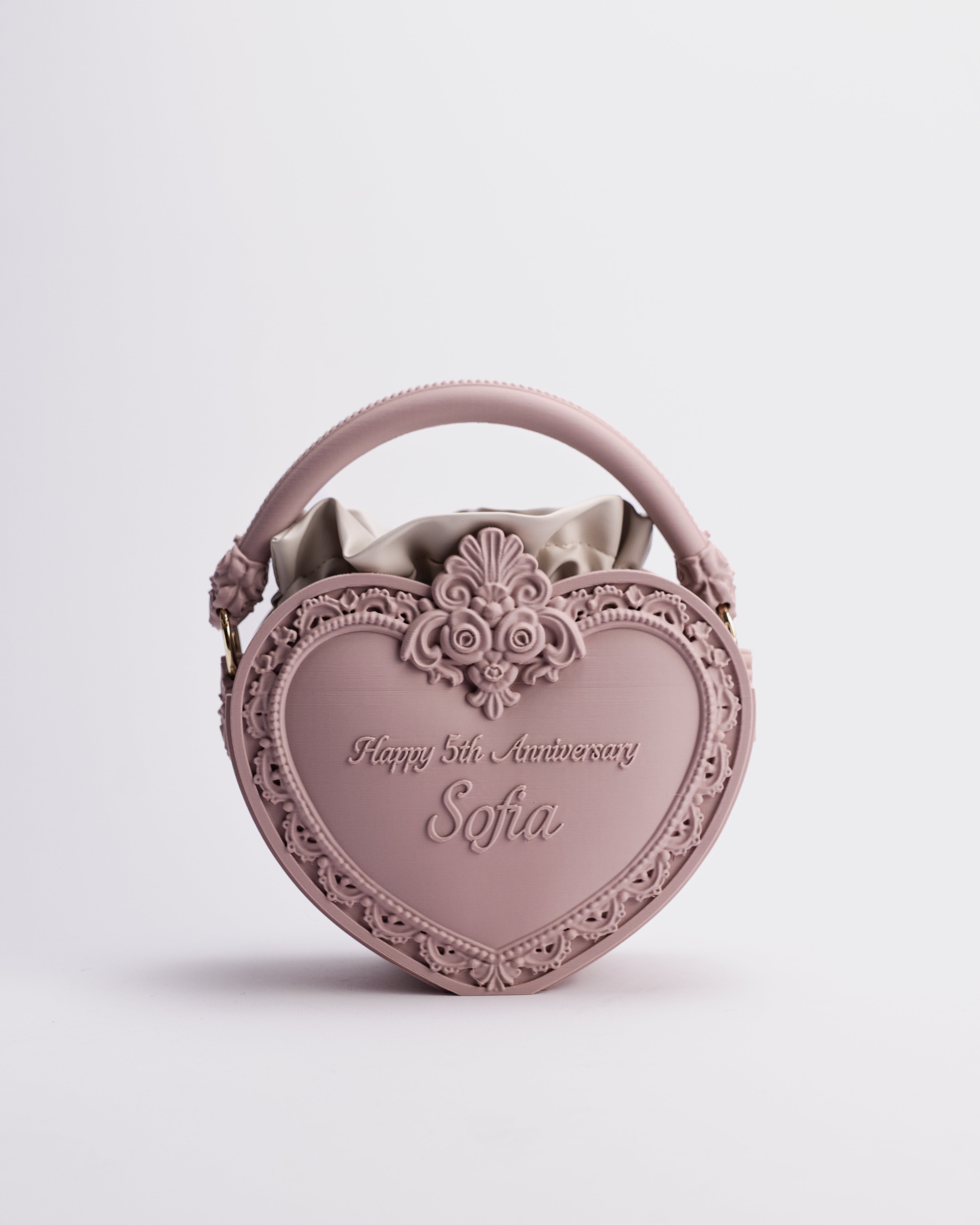 Ornate Heart Bag Personalizable